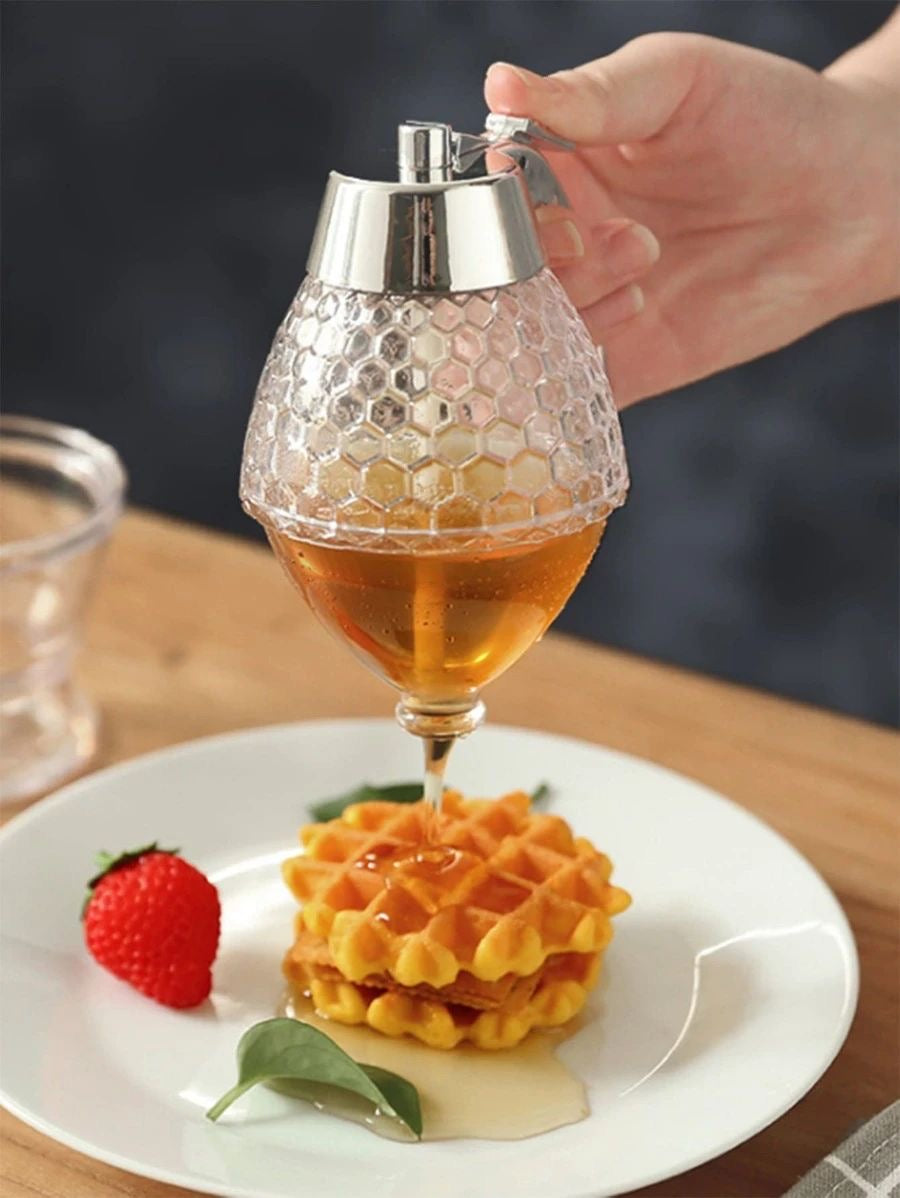 Glass Honey Dispenser with Stand
