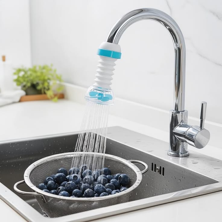 Faucet Filter & Splash-Proof Sprayer