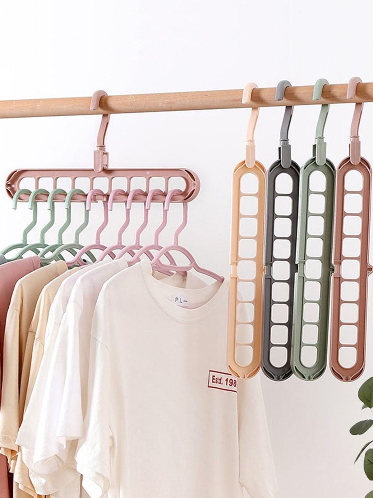 Multi-Slot Closet Organizer Hanger