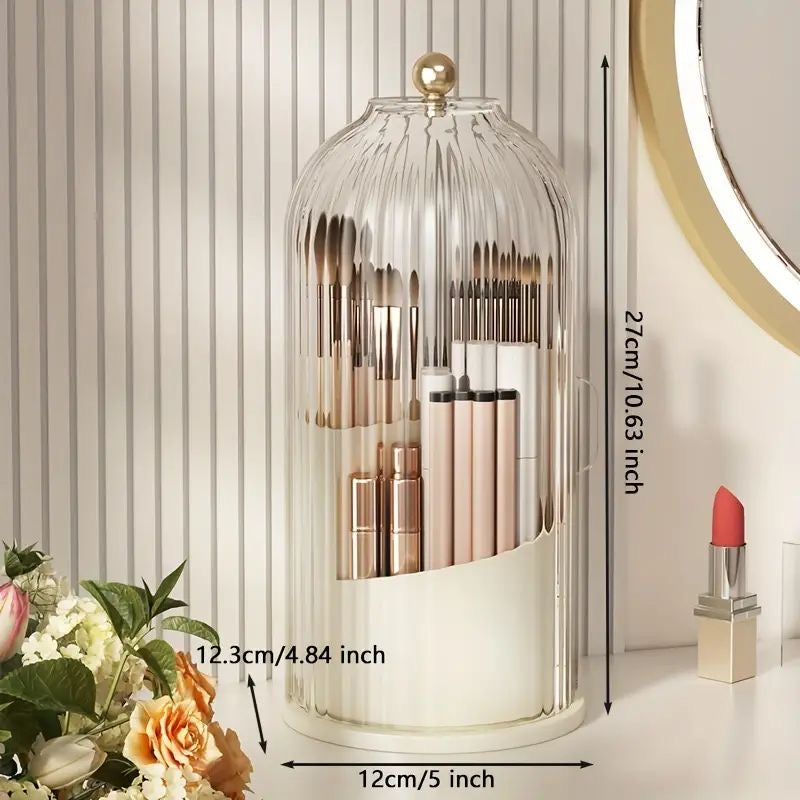 Countertop Rotating Brush holder with Lid