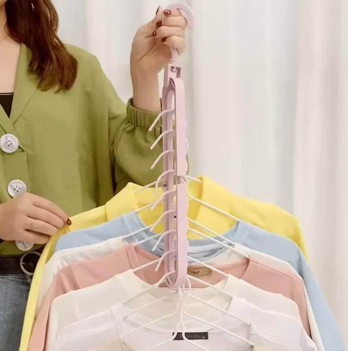 Multi-Slot Closet Organizer Hanger