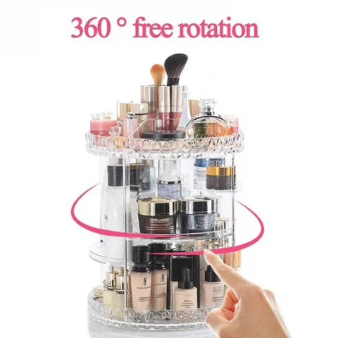 Cosmetic Organizer – Diamond 360 Rotation