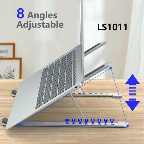 Adjustable foldable laptop stand