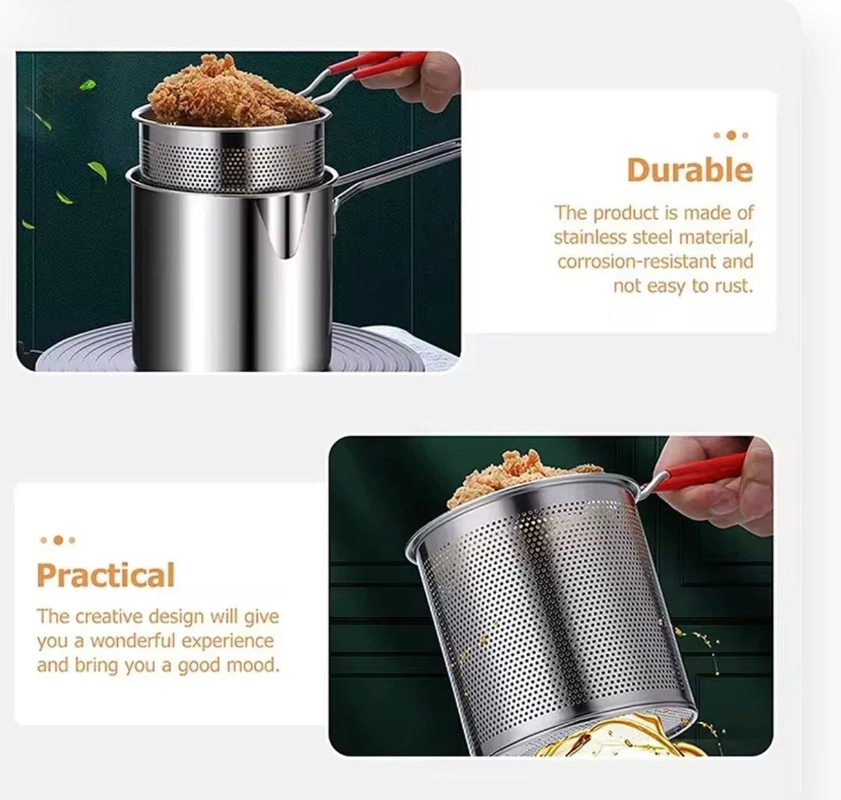 Deep frying pot
