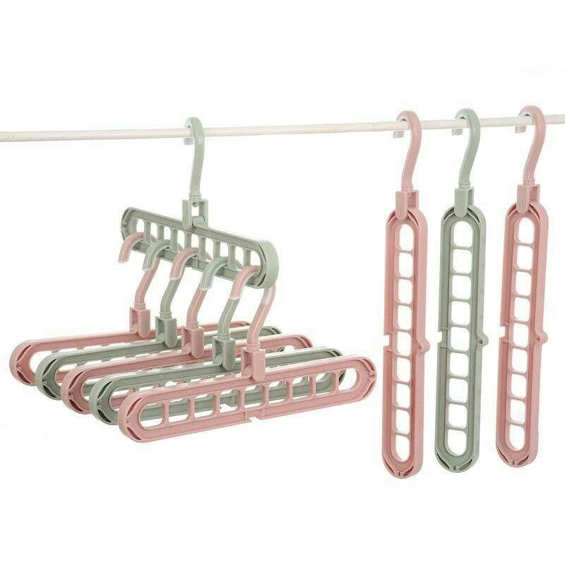 Multi-Slot Closet Organizer Hanger
