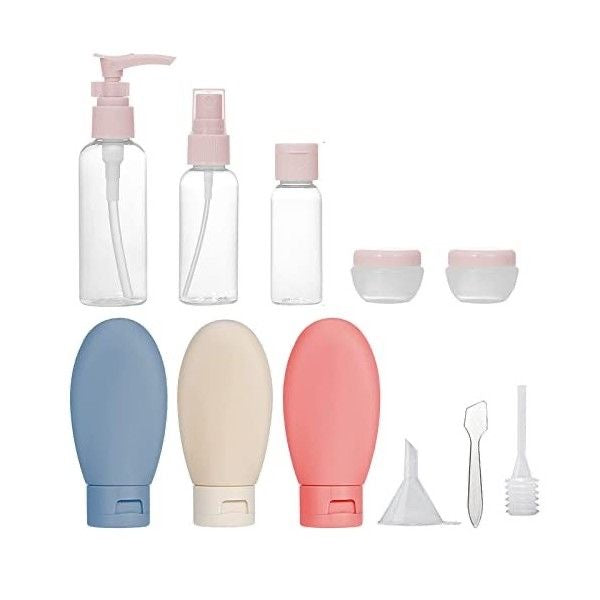 Travel Toiletry Bottle Set – Leakproof Refillable Travel Kit (8-Piece)