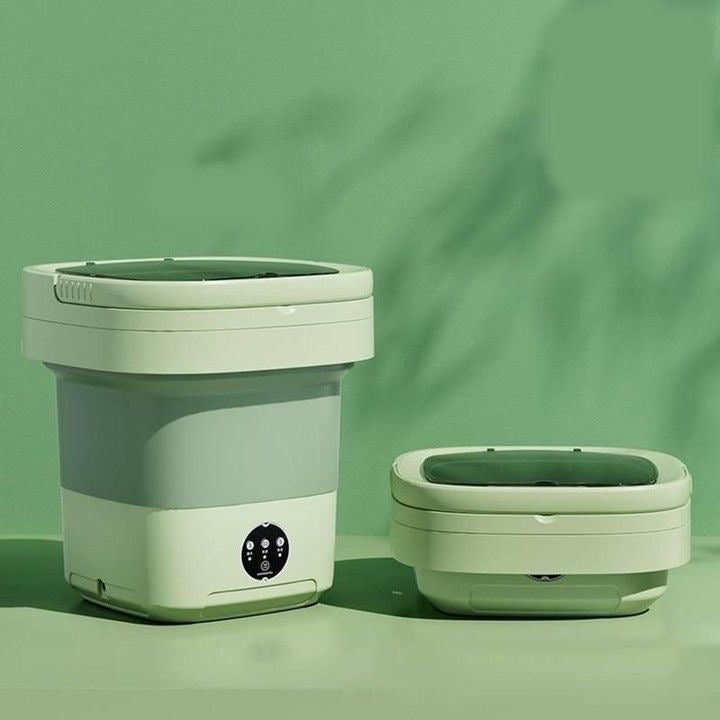 Collapsible portable washing machine
