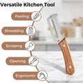 Wooden Handle Stainless Steel Vegetable Peeler
