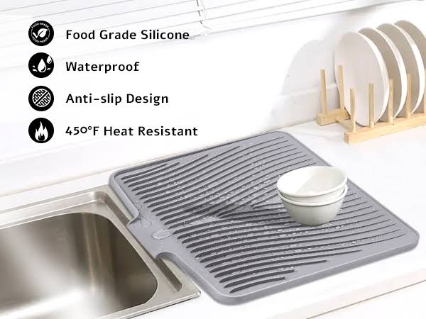 DryFlow Silicone Dish Mat