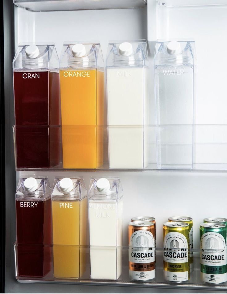 Milk Carton-Shaped Water Bottle
