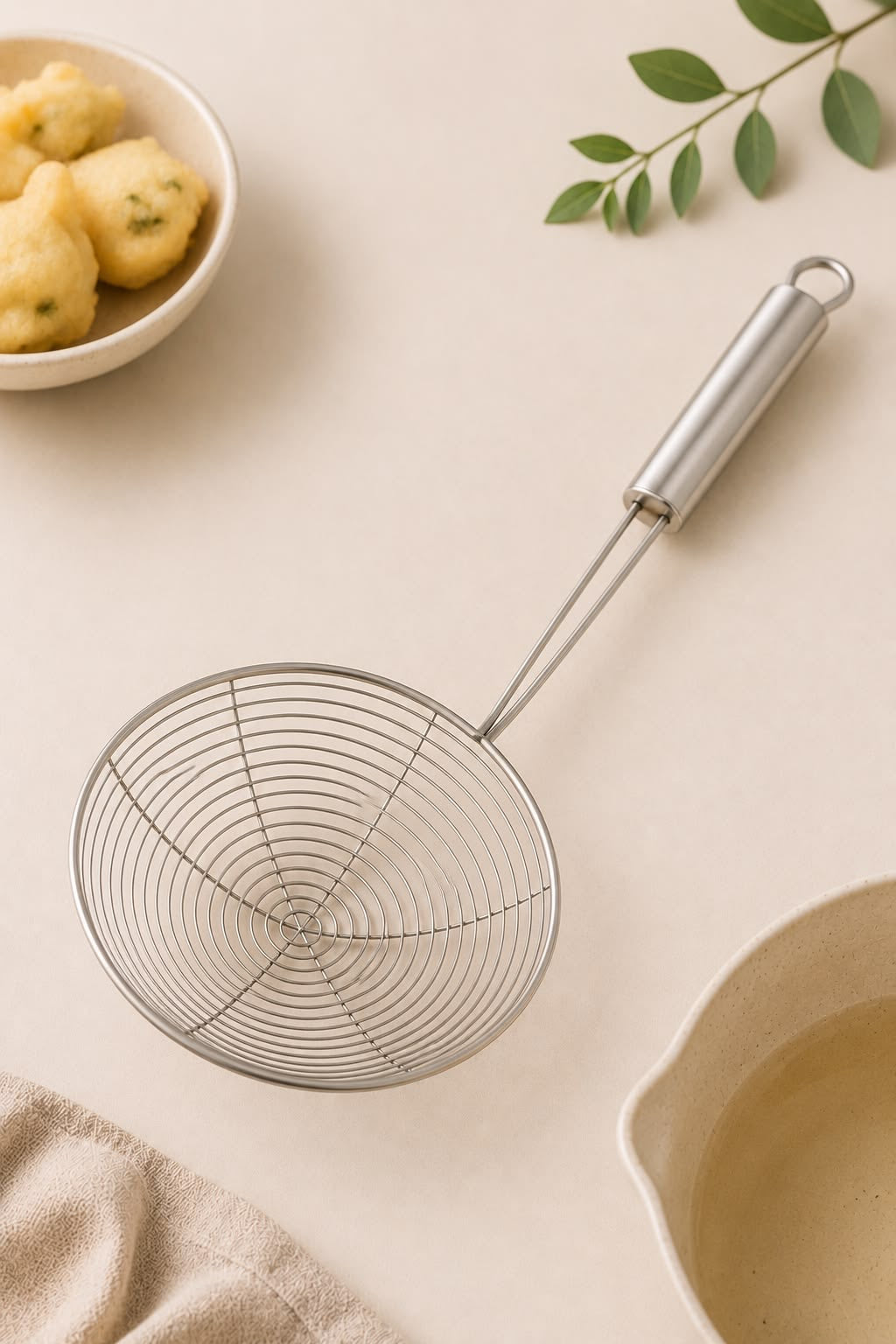 Stainless Steel Spider Strainer Skimmer