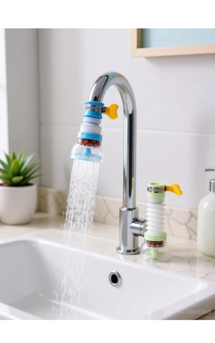 Faucet Filter & Splash-Proof Sprayer